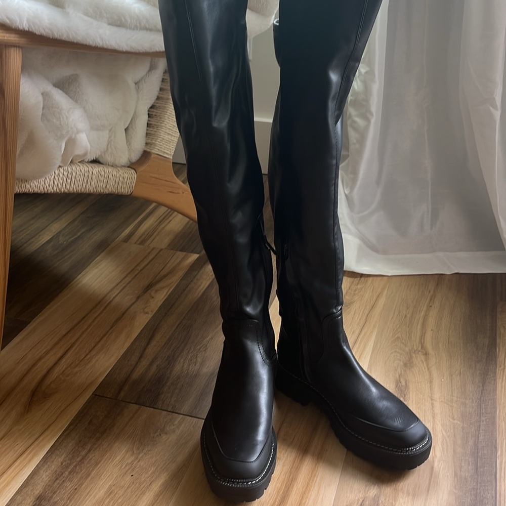 Sam Edelman Lerue Vegan Leather Over The Knee Boot Women’s 7.5 NWOT - Picture 10 of 16